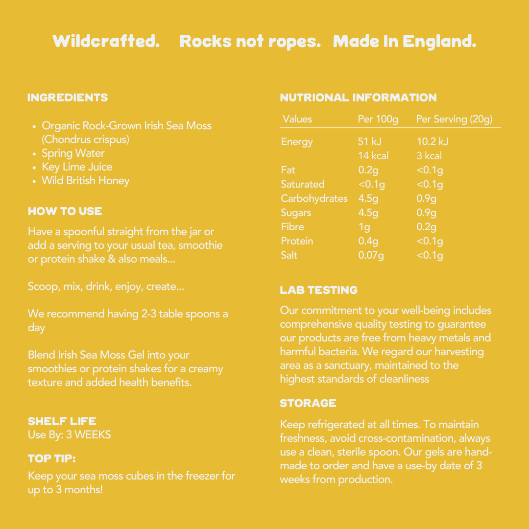 Wild Honey Irish Sea Moss Gel 500ml