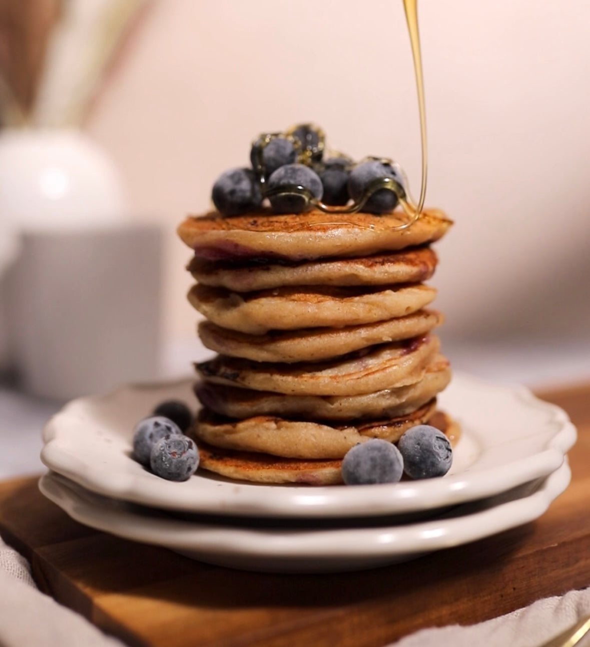 Sea Moss Infused Banana & Blueberry Pancakes